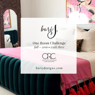 One Room Challenge - Week Three - Modern Maximalist Master Bedroom