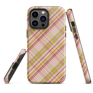 iphone case - plaid pink pattern - Bari J. Designs