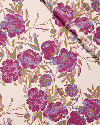 Violet Wallpaper - Cream - Bari J. Designs