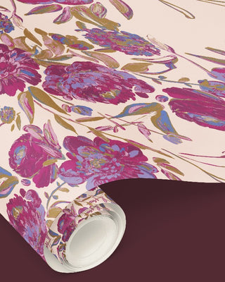 Violet Wallpaper - Cream - Bari J. Designs