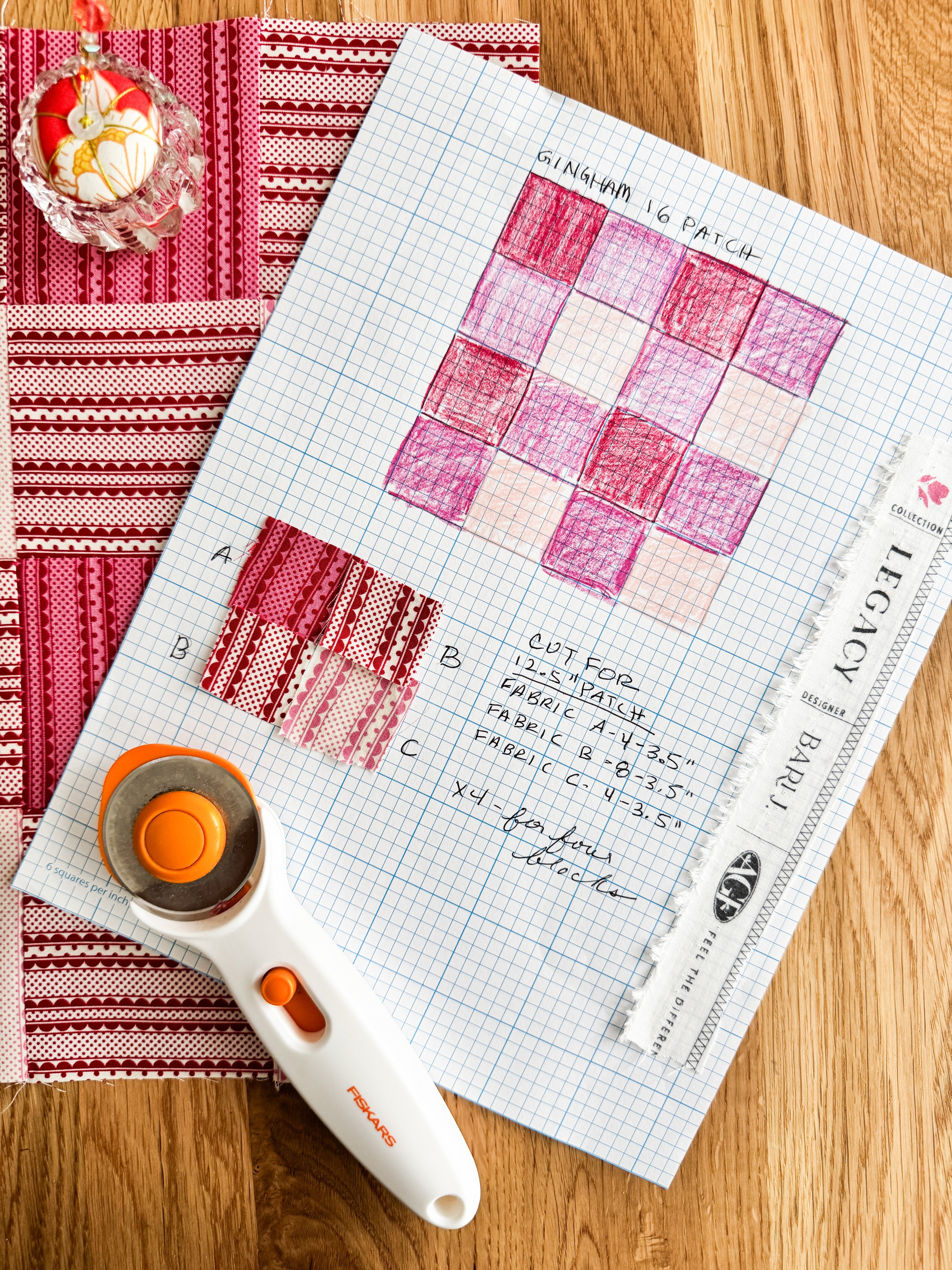 Bari J. Quilt Block Series - Gingham Block – Bari J. Designs