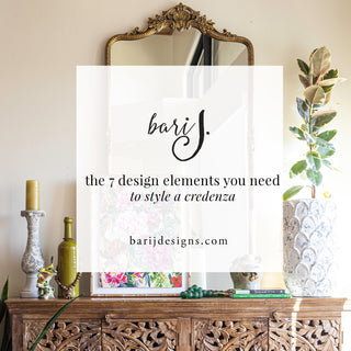 The Seven Elements You Need to Style a Credenza