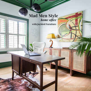 Mad Men Style Home Office with Joybird Furniture