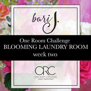 One Room Challenge - Blooming Laundry Room - Week Two