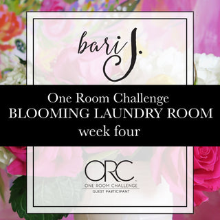 One Room Challenge - Blooming Laundry Room - Week Four