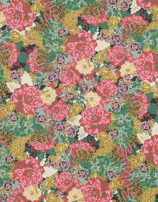 Minky Throw Blanket - English Garden Print II - Bari J. Designs