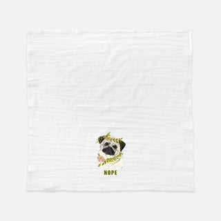 Pug Says, "Nope" Tea Towel