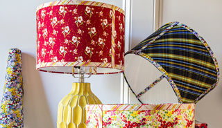 Handcrafted Floral fabric lampshades