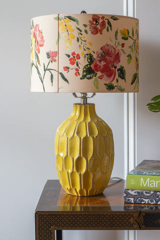 One-of-a-kind, hand-painted Lampshade - Custom Colors - Bari J. Designs