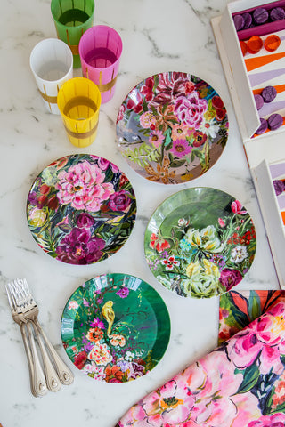 Floral Melamine Party Plates - Bari J. Designs