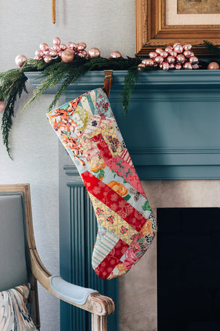Handmade Heirloom Christmas Stocking - no. 1 - Bari J. Designs