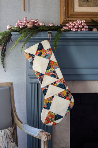 Handmade Heirloom Christmas Stocking - no. 4 - Bari J. Designs
