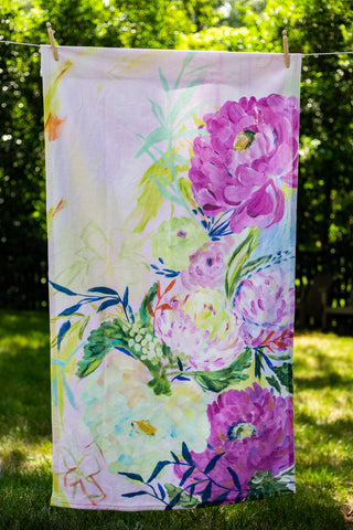 Beach Towel - Ilisa's Bouquet Print - Bari J. Designs