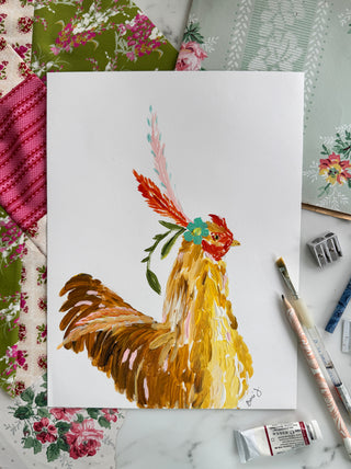 Golden Rooster - Bari J. Designs