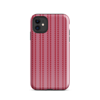 Sweetest Stripe iPhone Case - red/pink