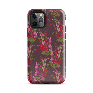 Enchanted iphone case - burgandy