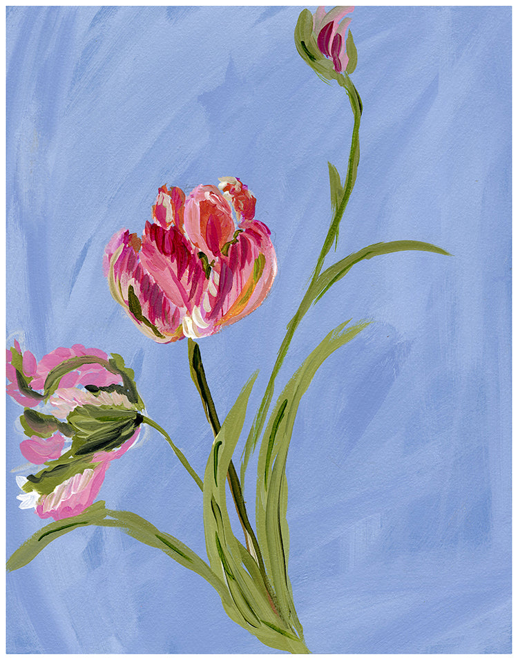 Ruffled Tulips • Floral Art Print – Bari J. Designs