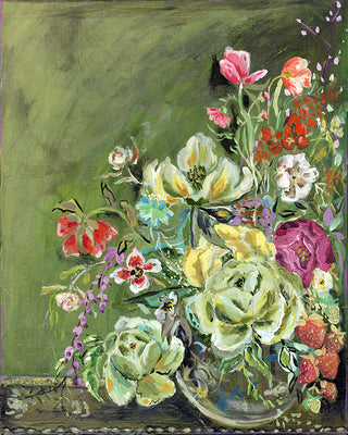 Verdant Bouquet - Original Art - Bari J. Designs