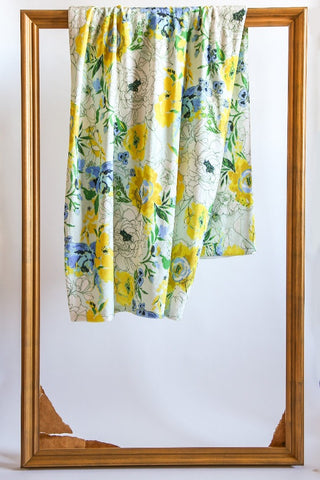 Minky Throw Blanket - Charlotte's Garden Print - Bari J. Designs