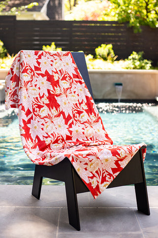 Floral Beach Towel • Madison Avenue Pattern - Bari J. Designs