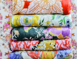 Minky Throw Blanket - Priscilla Print - Bari J. Designs