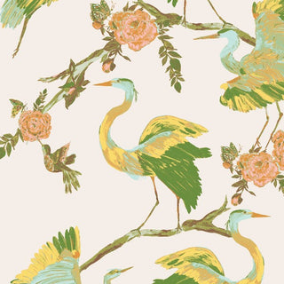 Bolinas Bay Herons Wallpaper - Sunshine - Bari J. Designs