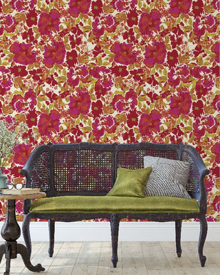 Dressing Room Wallpaper - Rouge - Bari J. Designs