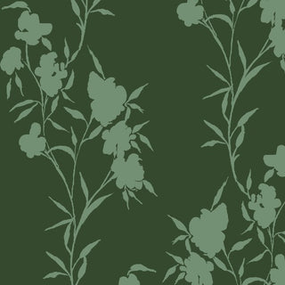 Eloise Wallpaper - Evergreen - Bari J. Designs