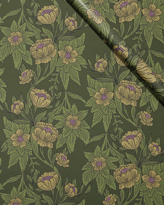 Gathering Room Floral Wallpaper - Forest - Bari J. Designs
