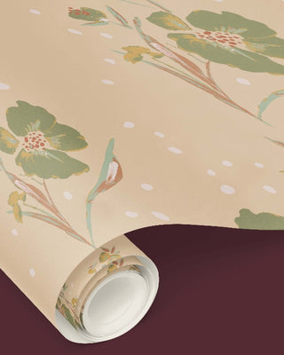 Grace Floral Wallpaper - Vintage Sage - Bari J. Designs