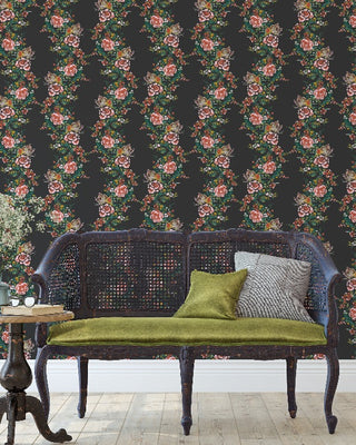 Jardin Floral Wallpaper - Moonlight - Bari J. Designs