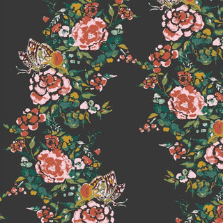 Jardin Floral Wallpaper - Moonlight - Bari J. Designs