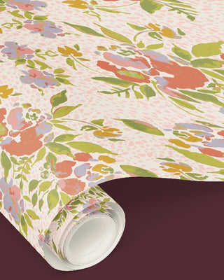 Manhattan Floral Wallpaper - Peachy - Bari J. Designs